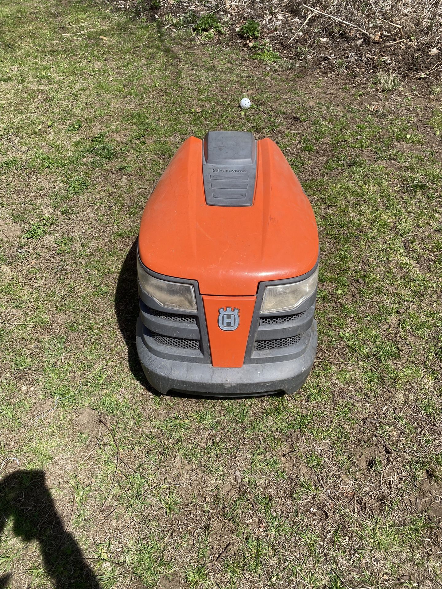 lawn mower hood