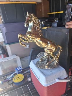 Brass horse
