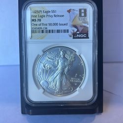 Silver Eagle Ms70 Privy 