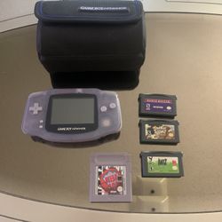 Nintendo Gameboy Advance W Bag & 3 Games Tested