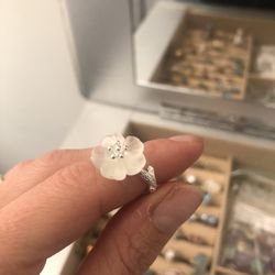 Acrylic Flower Ring 