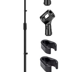 Microphone Stand - Universal Mic Mount with Heavy Compact Base