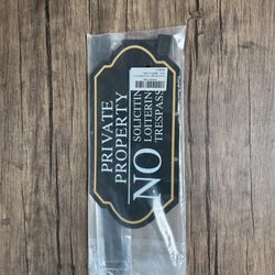 No Soliciting, Loitering, Trespassing Yard Sign - New