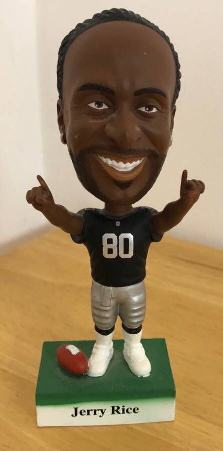 Jerry Rice Raiders Bobblehead Doll