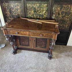 Vintage Antique Wooden Desk