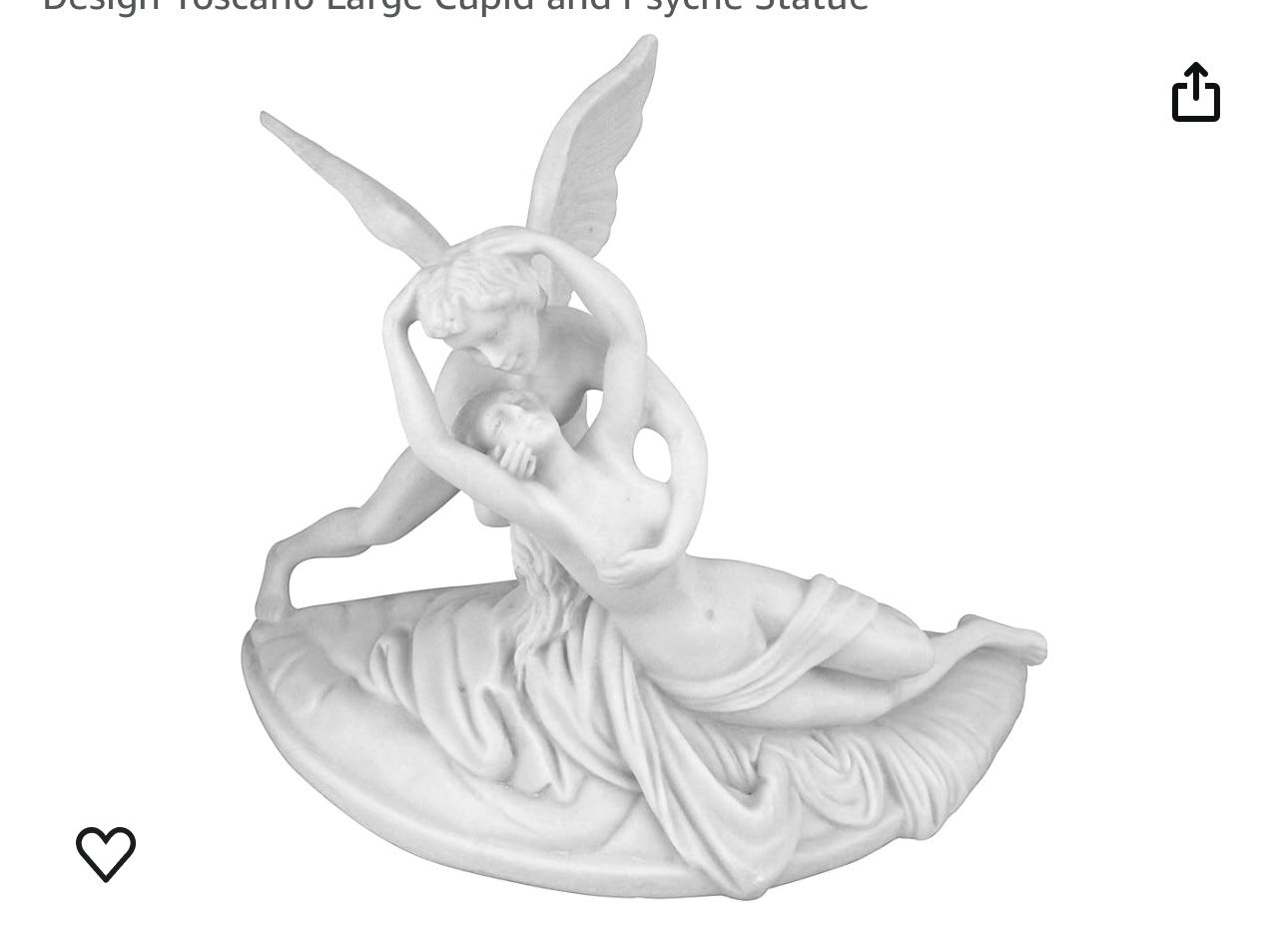 Design Toscano Large Cupid and Psyche Statue