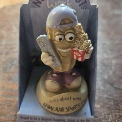 Nuts About Work Peanut Bobble Head Figurine Armchair Sports Fan 