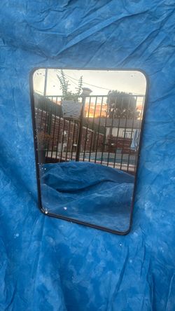 Rectangle mirror metal frame 35.5 x 23 3/4