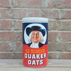 Vintage Old Fashioned Quaker Oats Cookie Jar/Lid 