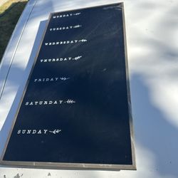 Weekly Planner Chalkboard