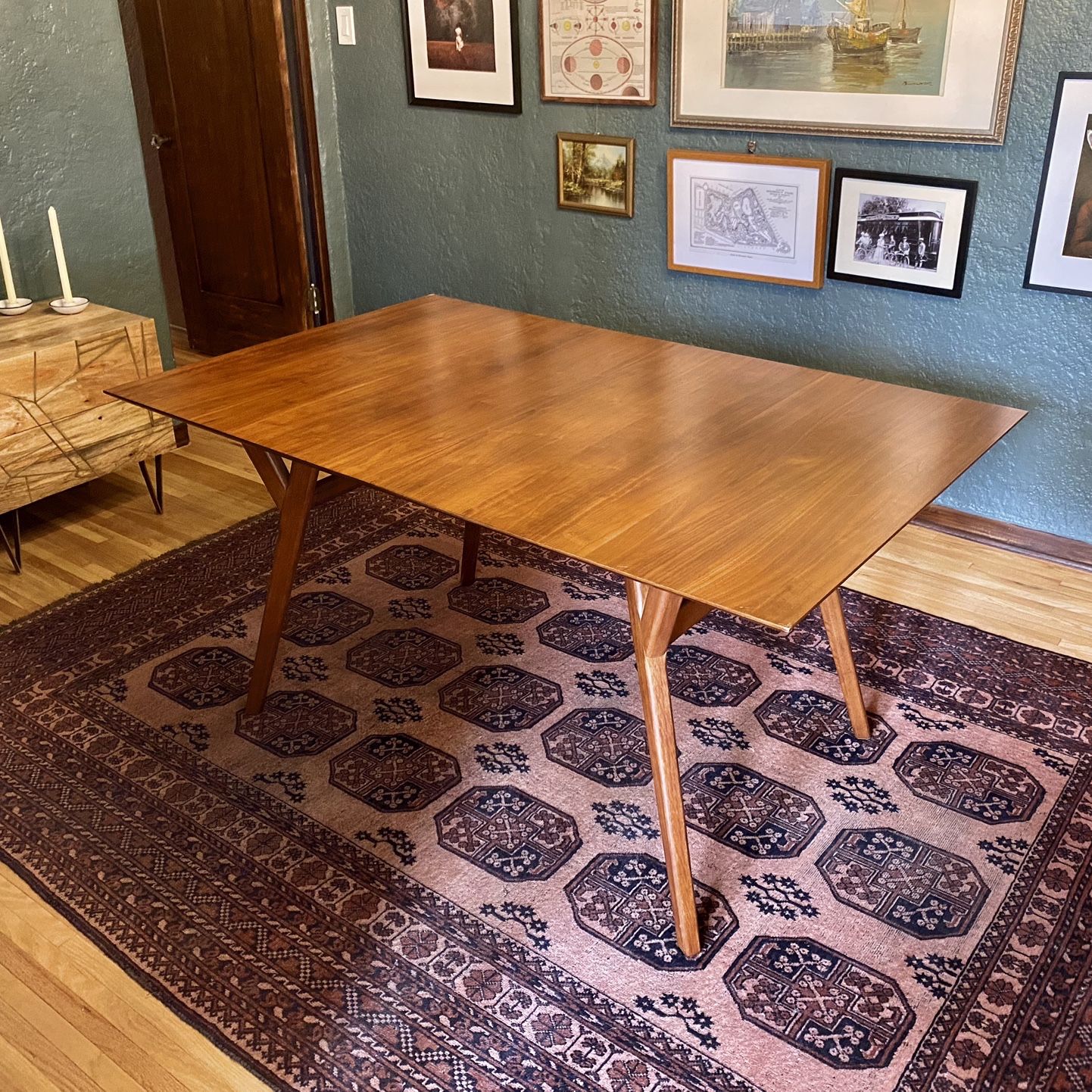 West Elm Mid-Century Expandable Dining Table (39"–92")