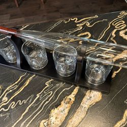 Whiskey Decanter - Baseball Bat & Lowball Glasses