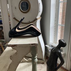 Gorgeous Black Lack Peep Toe Stiletto Heels NEW