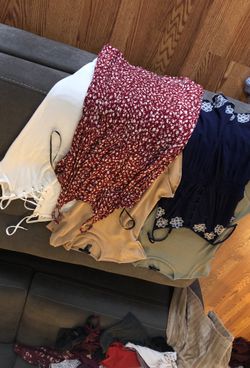 2 dresses, 1 romper, and 2 bodysuits