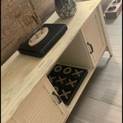 Wood TV Console Media Entertainment Table