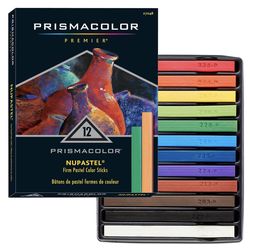 Prismacolor Premier Nupastel Firm Pastel Color Sticks, 12 Pack