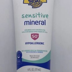 Banana Boat Sensitive 100% Mineral Sunscreen Lotion SPF 50+