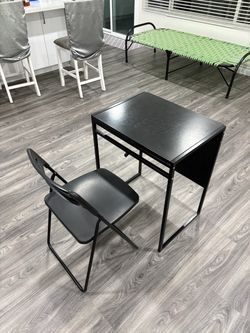 Black Student Desk with Matching Chair