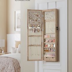 mirror jewelry box has security key
