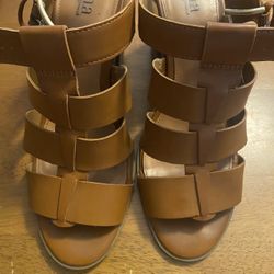 Heel Sandals Shoes Adult Size 9