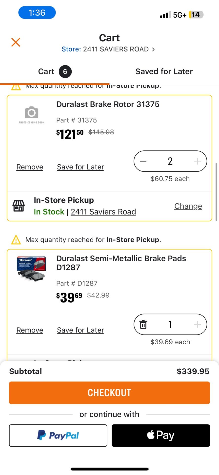 2013 Infiniti G37 Brake Pads And Rotors
