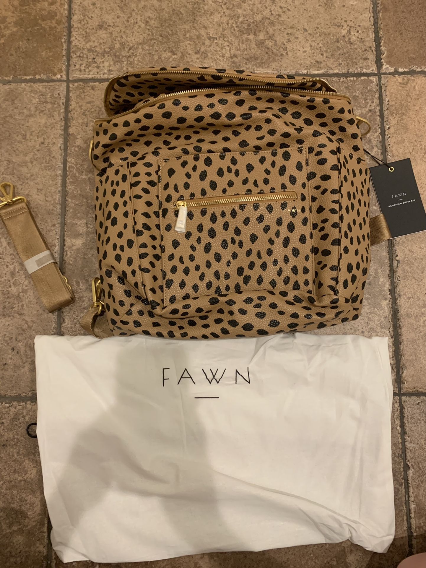 Fawn Design Original Cheetah Diaper Bag