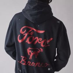 Small (Oversized) FORD Bronco Paint Splatter Logo Hoodie