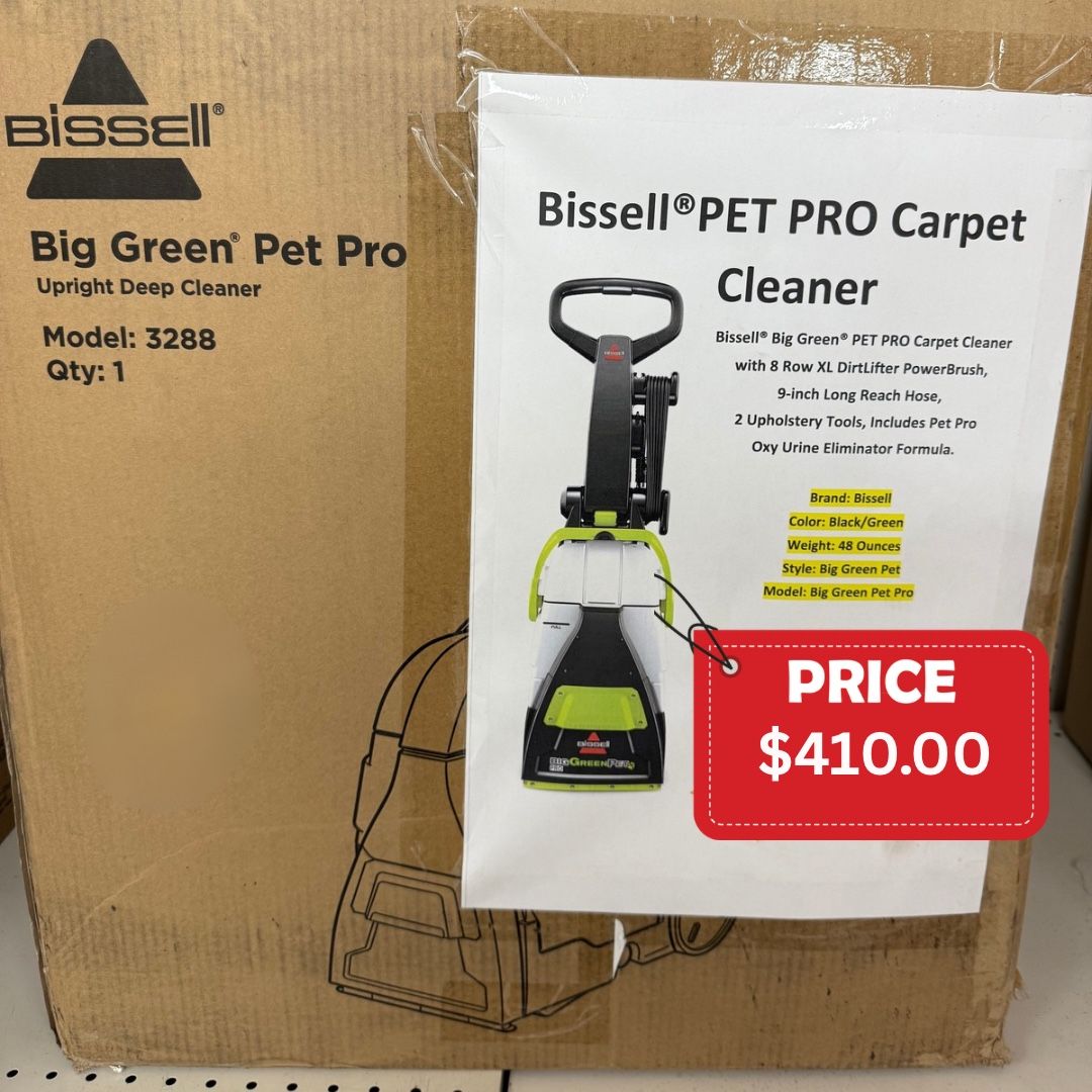 BISSELL ProHeat 2X Revolution Pet Pro Carpet Cleaner — Model 3288 Price: $410 OBO