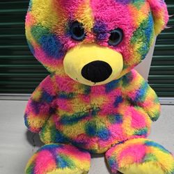 50" tie dye teddy bear