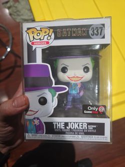 Funko Pop The Joker Batman 1989 #337 GameStop Exclusive