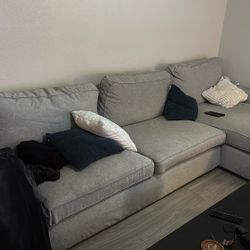 125” IKEA Kivek couch with reversible chase