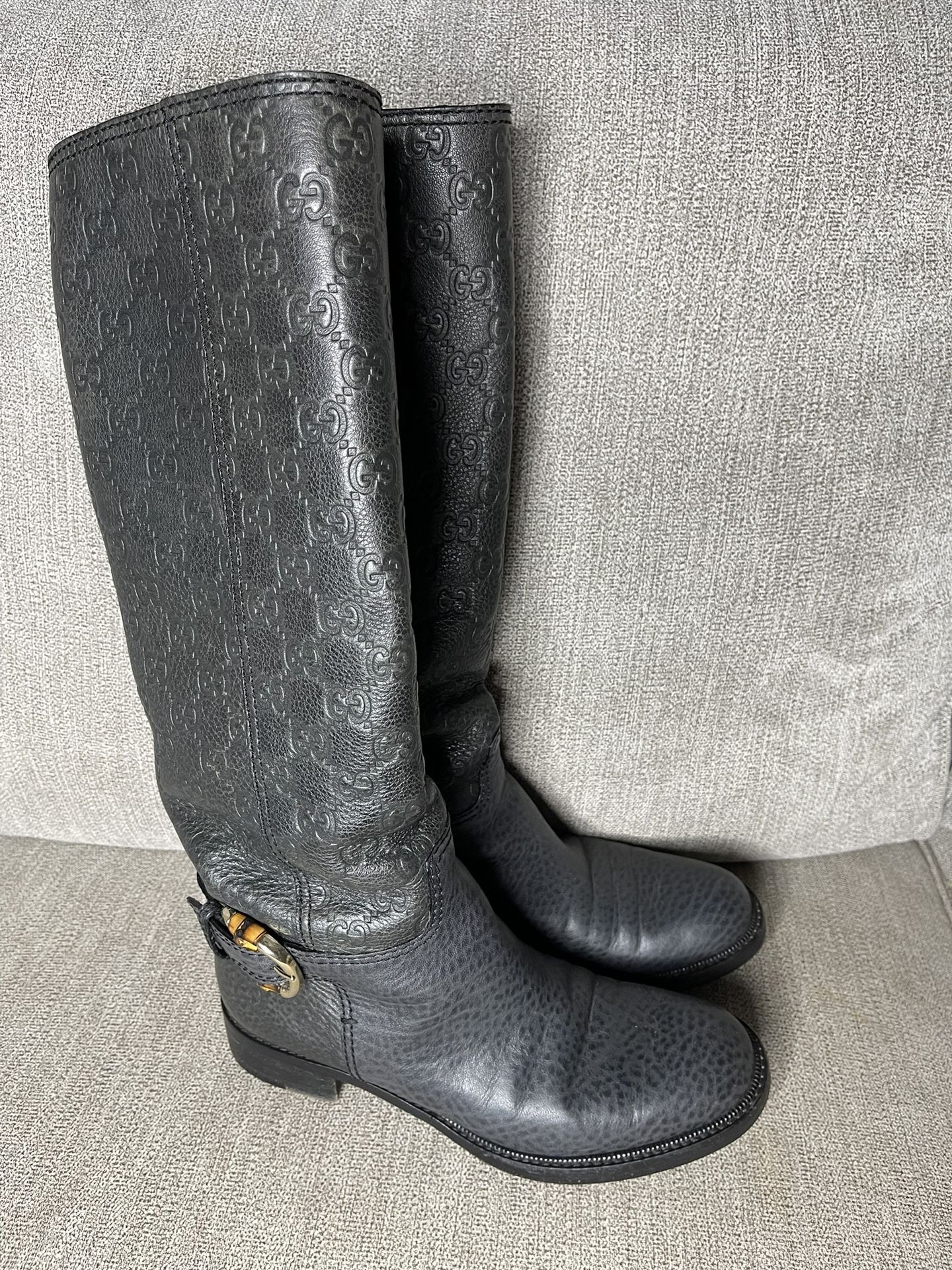 Gucci Leather Boots Sz 36 1/2 (6.5 US)