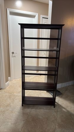 Walnut Bookcase Shelving Unit