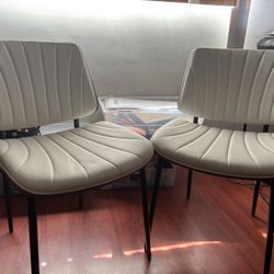 White Dining Chairs - Set Of 2