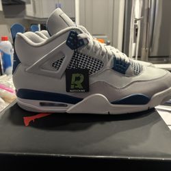 New Jordan 4 Military Blue Sz 13