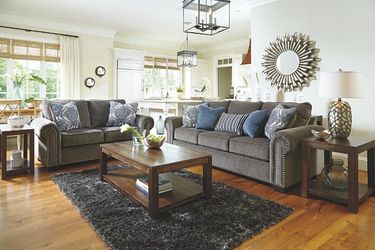 Premium sophisticated grey couch and love seat!
