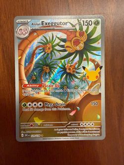 Alolan Exeggutor Pokémon Card 129/128 30th Anniversary
