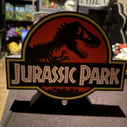 Jurassic Park Lightbox Display 3D Printed