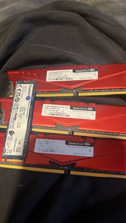 TeamGroup DDR4 3600 RGB RAM + Kingston 1TB NVMe SSD