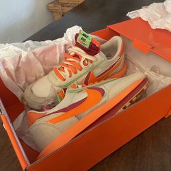 New Nike Ldwaffle Orange Blaze. 9.5