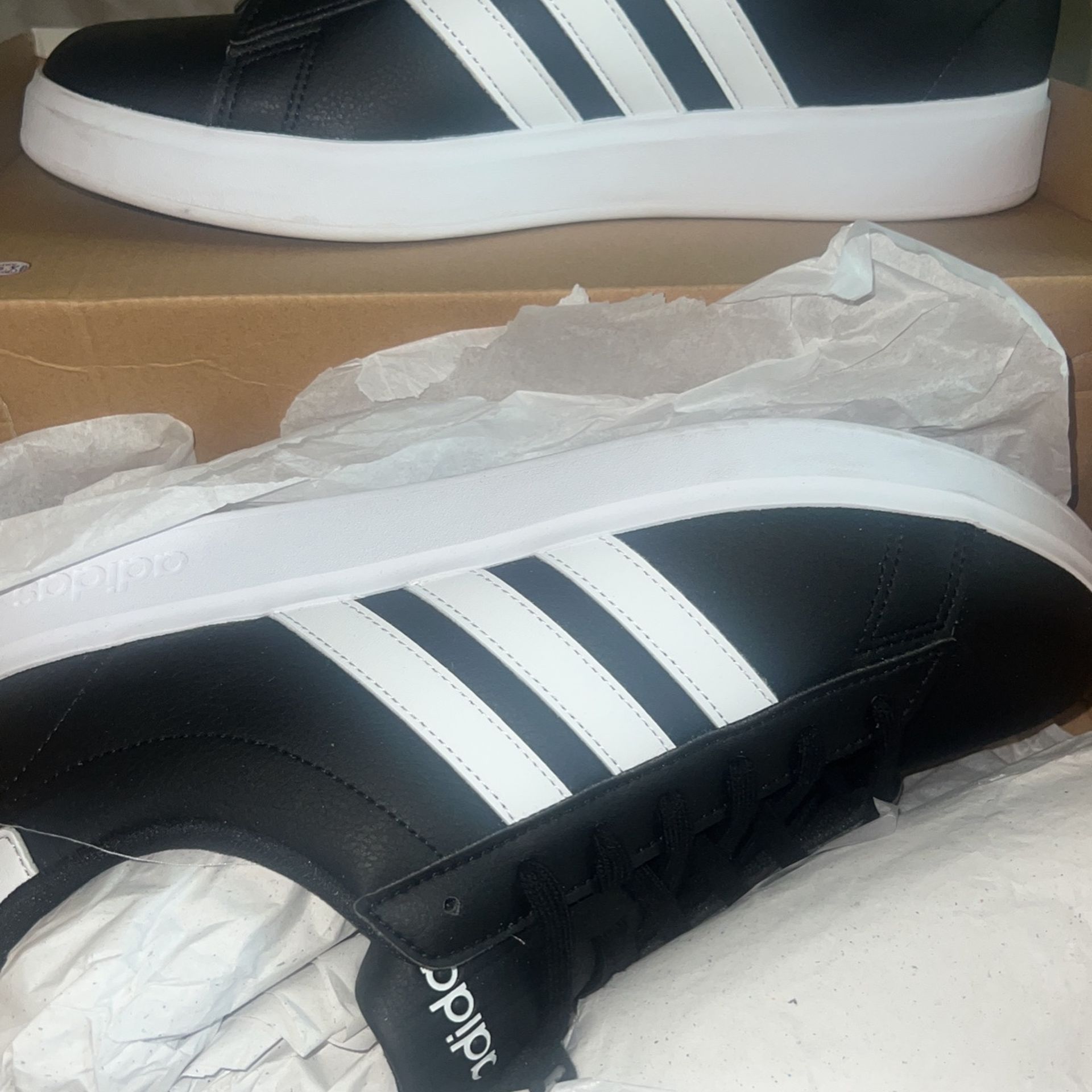 Adidas (Black and White) Tennis Shoes 