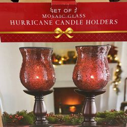 Red candle holder 