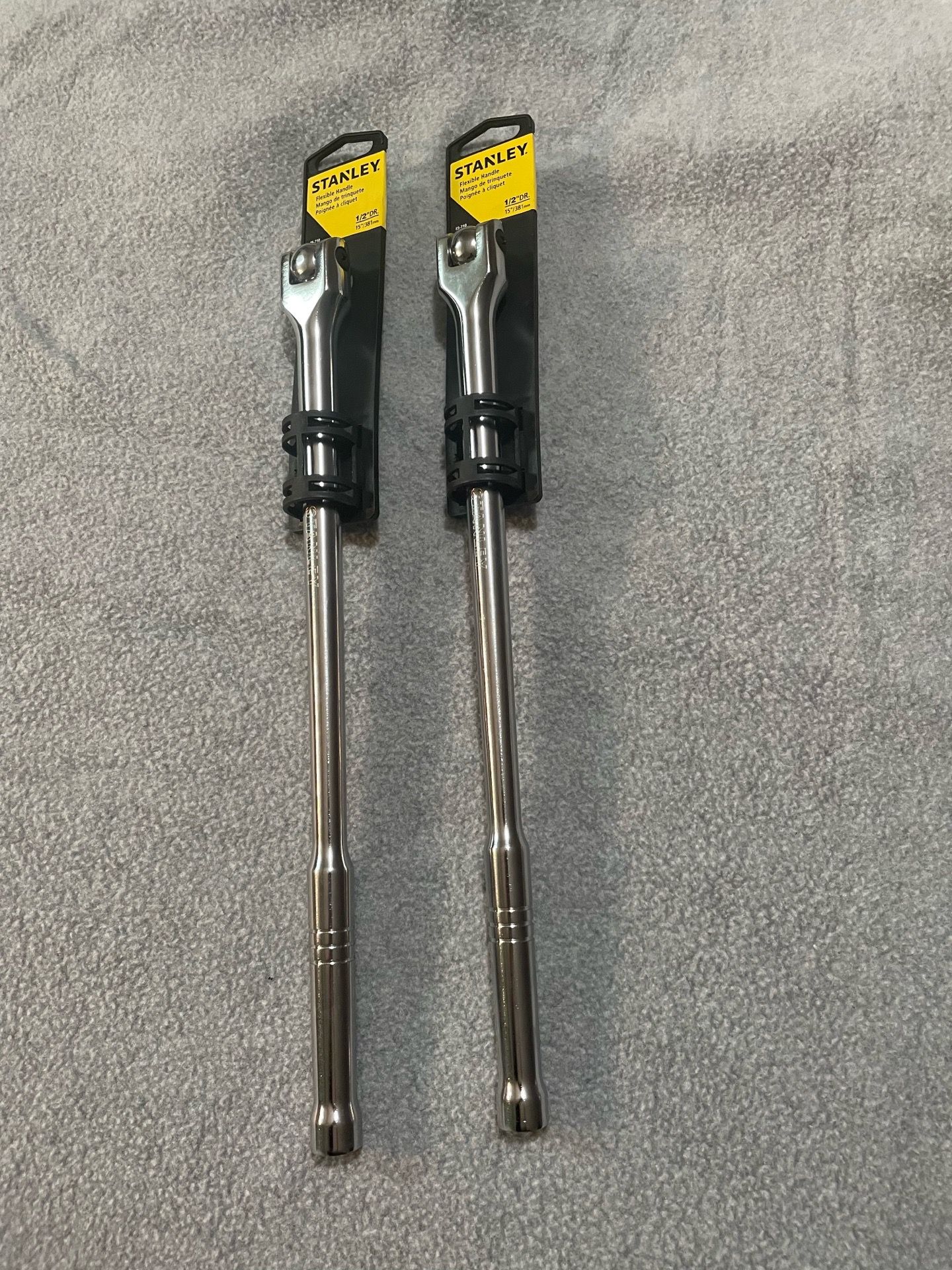 NEW PAIR OF 1/2 " BREAKER BARS STANLEY