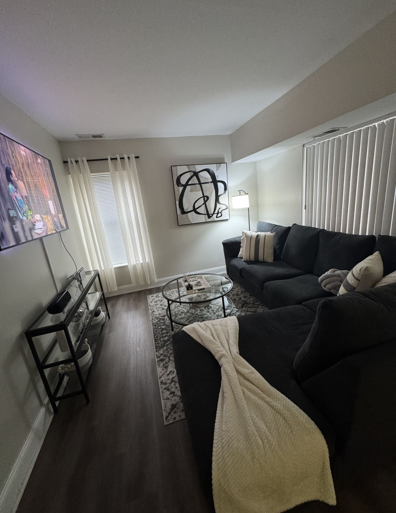 Virgo Charcoal Sectional Couch Sofa Right Arm Facing