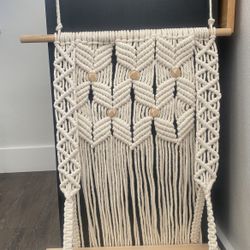 Macrame Hanging Shelf Decor 