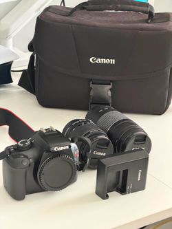 Canon EOS Rebel T3 Camera Bundle w/ 2 Lenses – Like New – $250