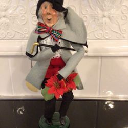 Byers Choice Happy Scrooge 1991 First Edition Dickens Christmas Carol Vintage