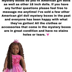 american girl doll mystery box !!!