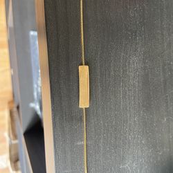 Baby Name Plate Bracelet 14k Cuban Link Style 