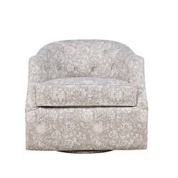 Lottie Sand Swivel Accent Chair